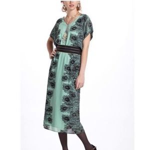 Anthropologie Corey Lynn Calter Peacock Kimono Dress